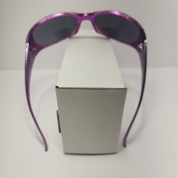 Global Vision Galaxy Lav +2.50 Sunglass Readers Sparkle Purple Glitz - Picture 2 of 11